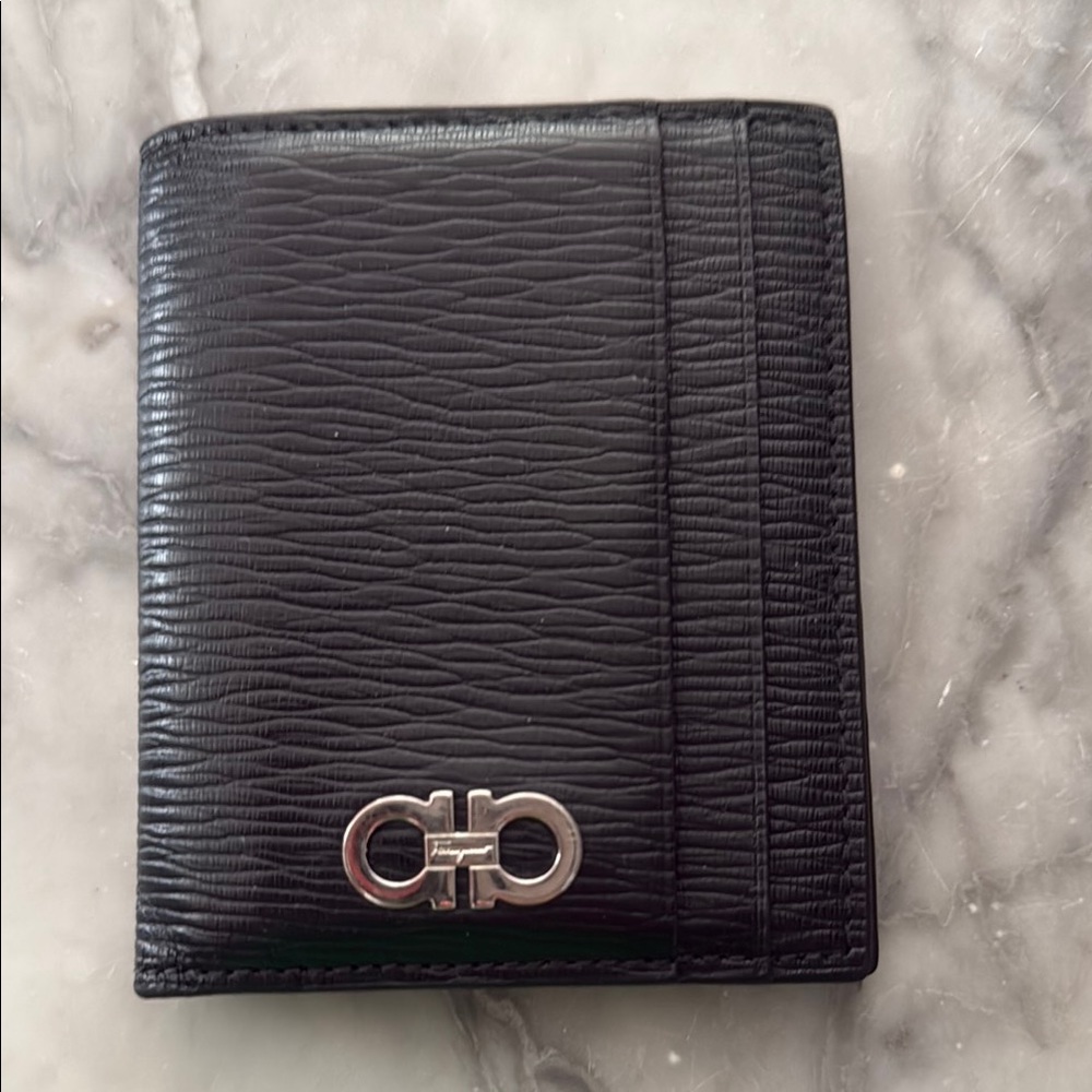 Black Ferragamo Leather Wallet Men’s
